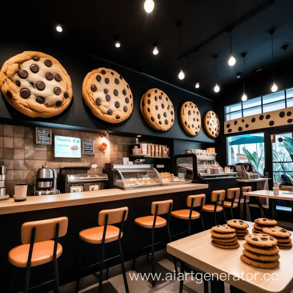 Thematic cafe with cookies inside