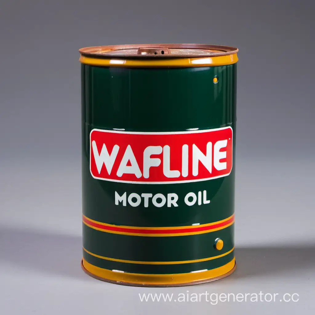 Vibrant-Canister-of-Motor-Oil-WAFLINE-on-Futuristic-Neon-Background