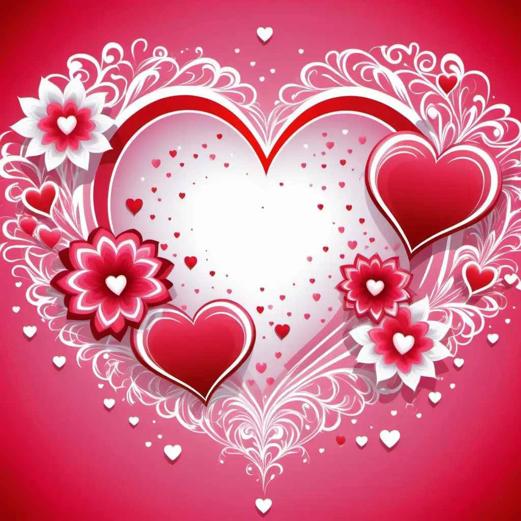 fantasy,flowers,hearts valentine ,red,pink,white,vector, white
background