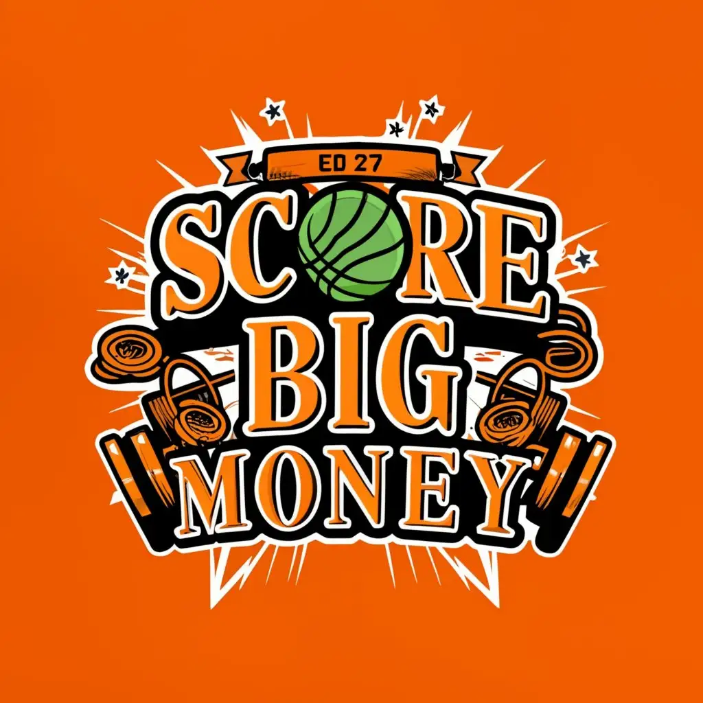 a logo design,with the text "score big money", main symbol:money,complex,be used in Sports Fitness industry,clear background