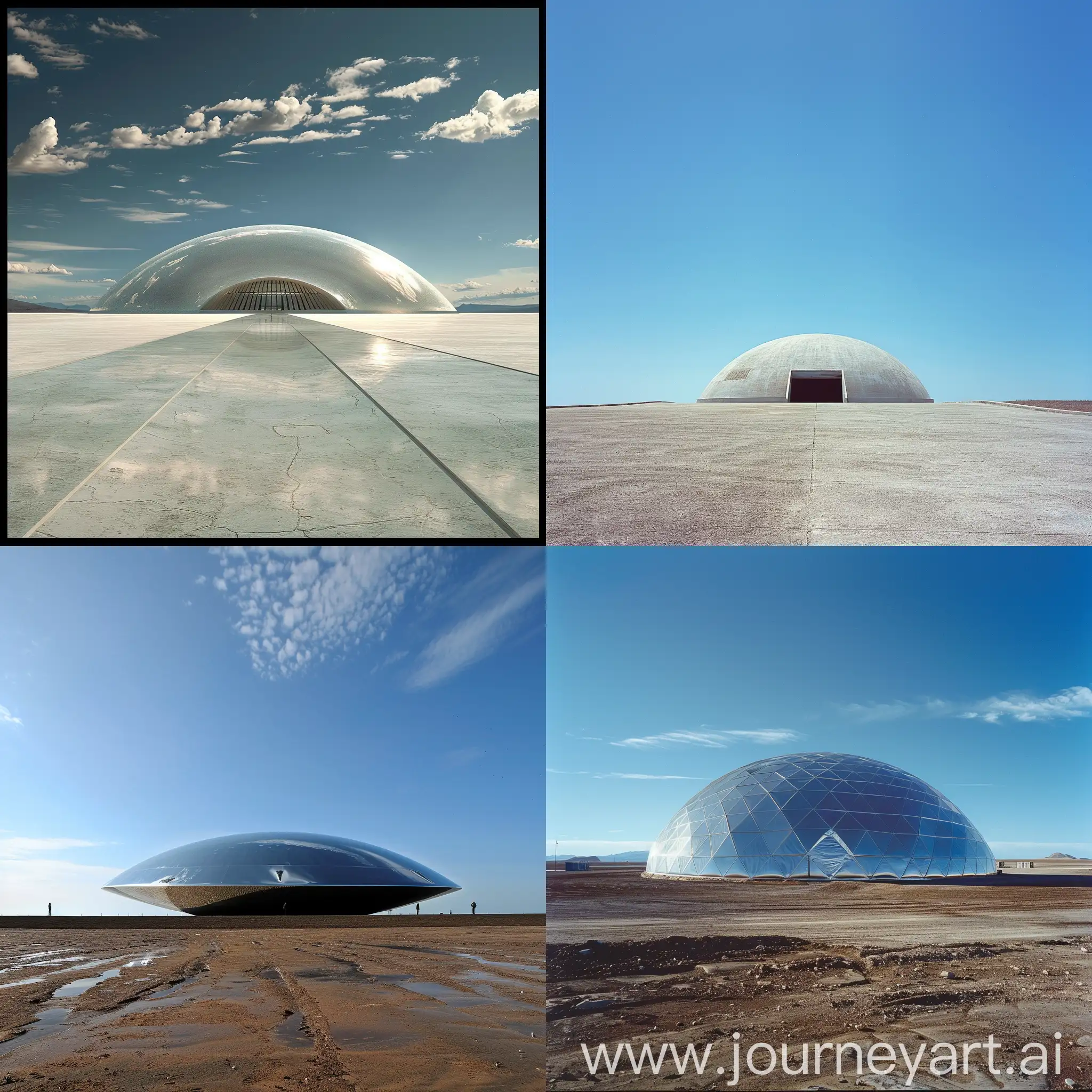 Surreal-Dome-Architecture-on-Flat-Ground
