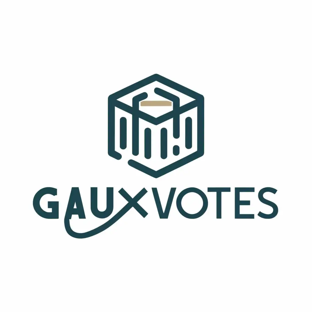 a logo design,with the text "Gaux Votes", main symbol:election,Moderate,clear background