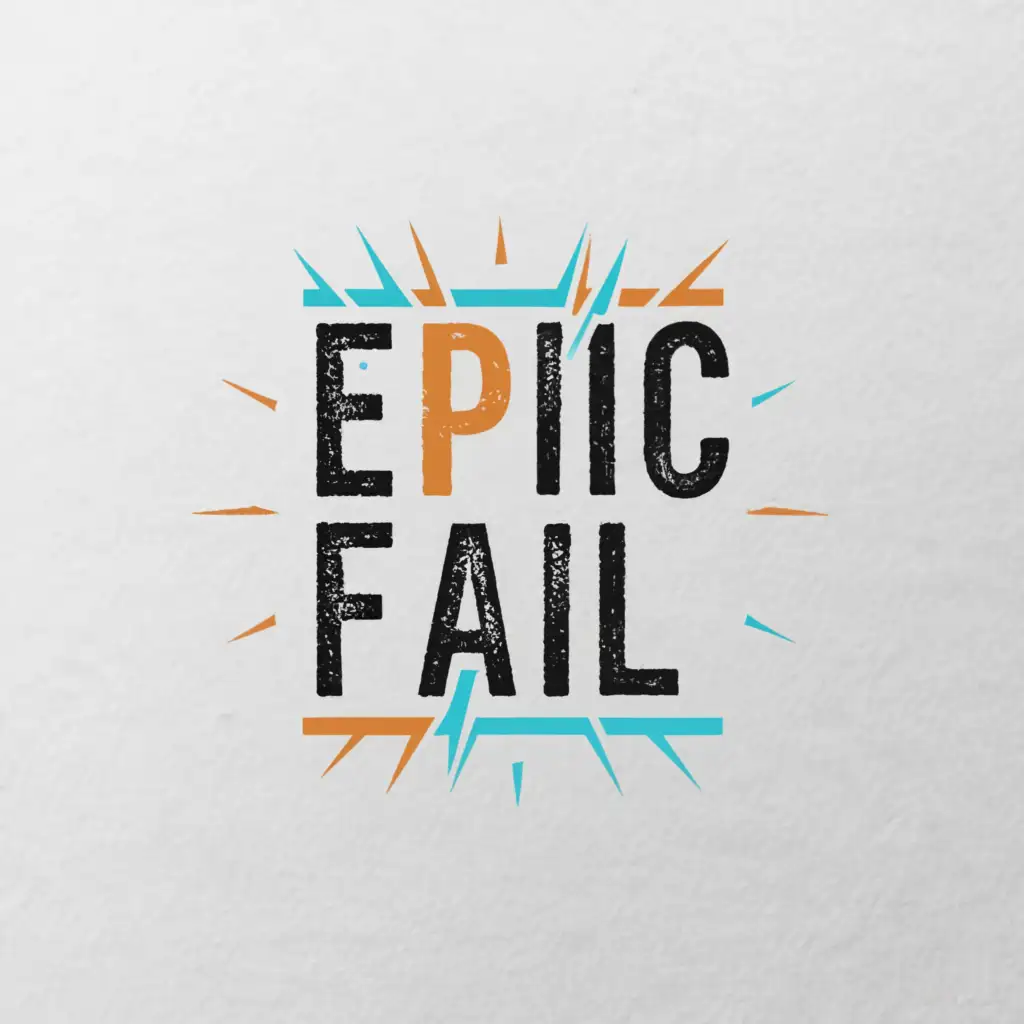 a logo design,with the text "Epic Fail International", main symbol:Epic Fail,Moderate,be used in Internet industry,clear background