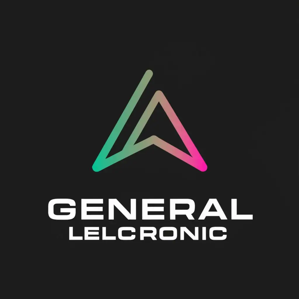 a logo design,with the text "general electronic 
", main symbol:a pyramid,Moderate,clear background