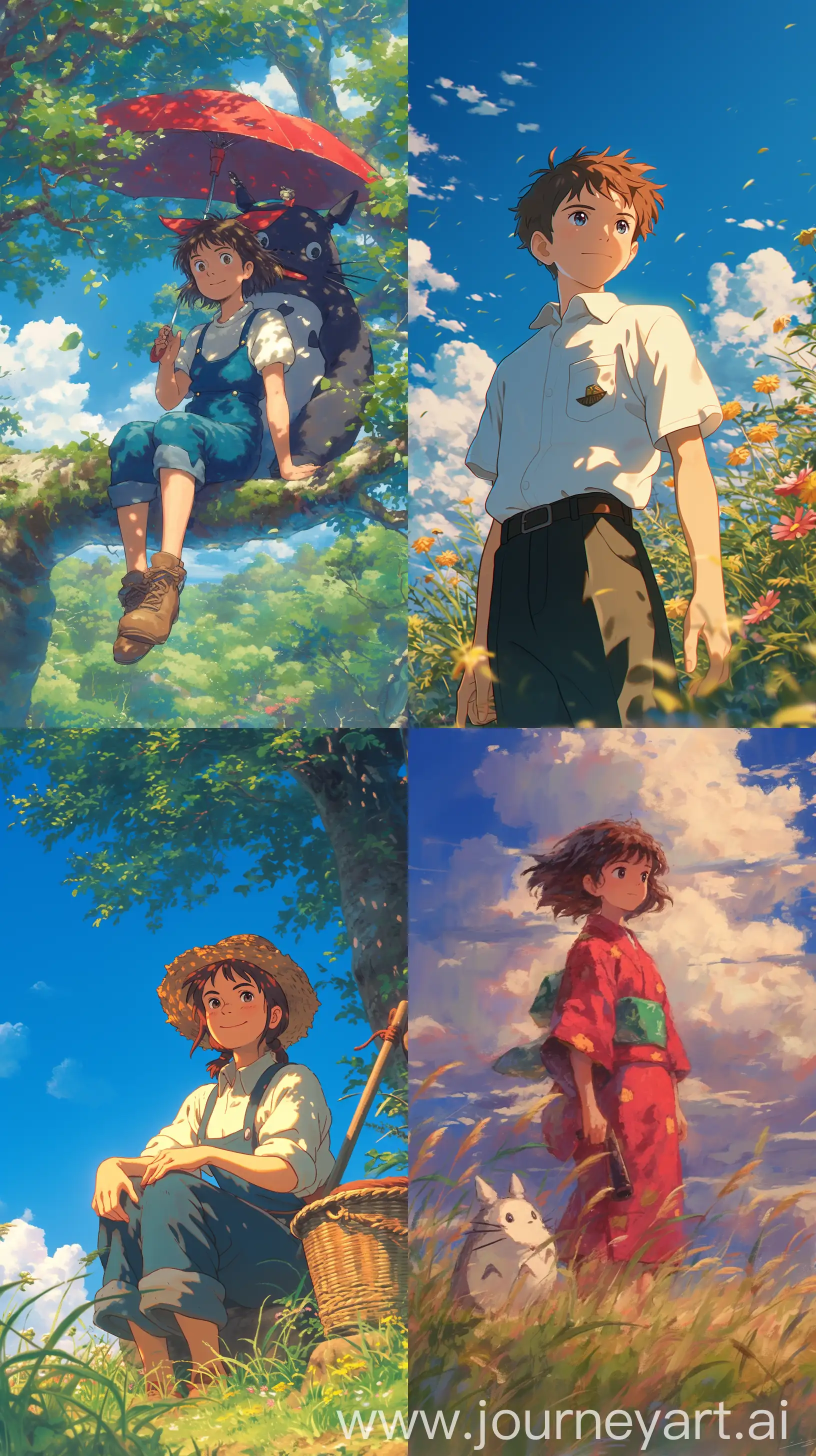 ultra-detailed cinematic Studio Ghibli masterpiece, winning an Oscar for best animated feature, high-resolution --ar 9:16 --s 700 --niji 6
