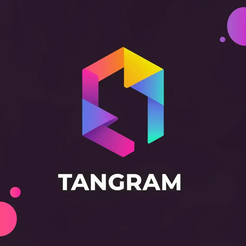 LOGO-Design-For-Tangram-Abstract-3D-Box-Tiling-Symbol-for-Retail-Industry