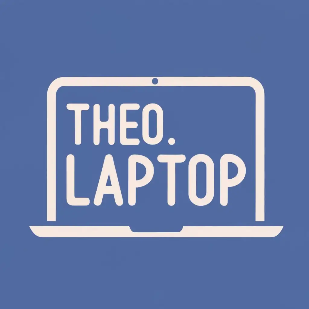 logo, Laptop, with the text "Theo.Laptop", typography, be used in Technology industry