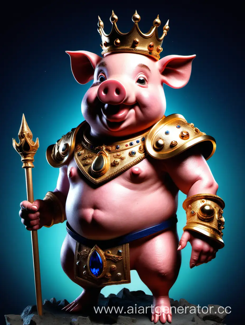 Regal-Portrait-of-Great-Pig-King-Bimba-Majestic-Monarch-in-Gold-Robes