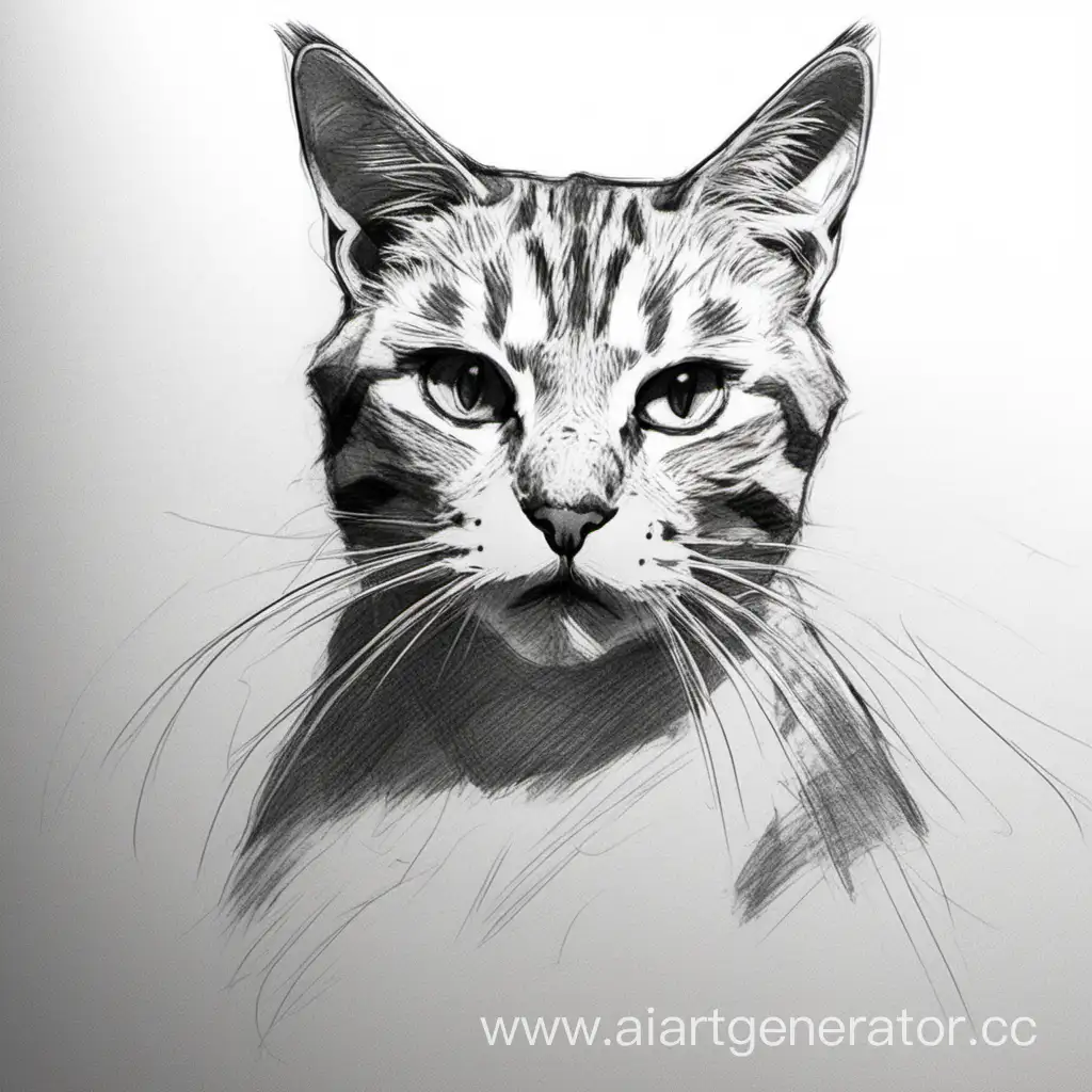 Detailed-Cat-Sketch-for-Realistic-Drawing
