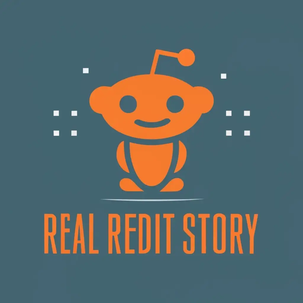 logo, little reddit men, with the text "real_redditstory", typography, be used in Entertainment industry