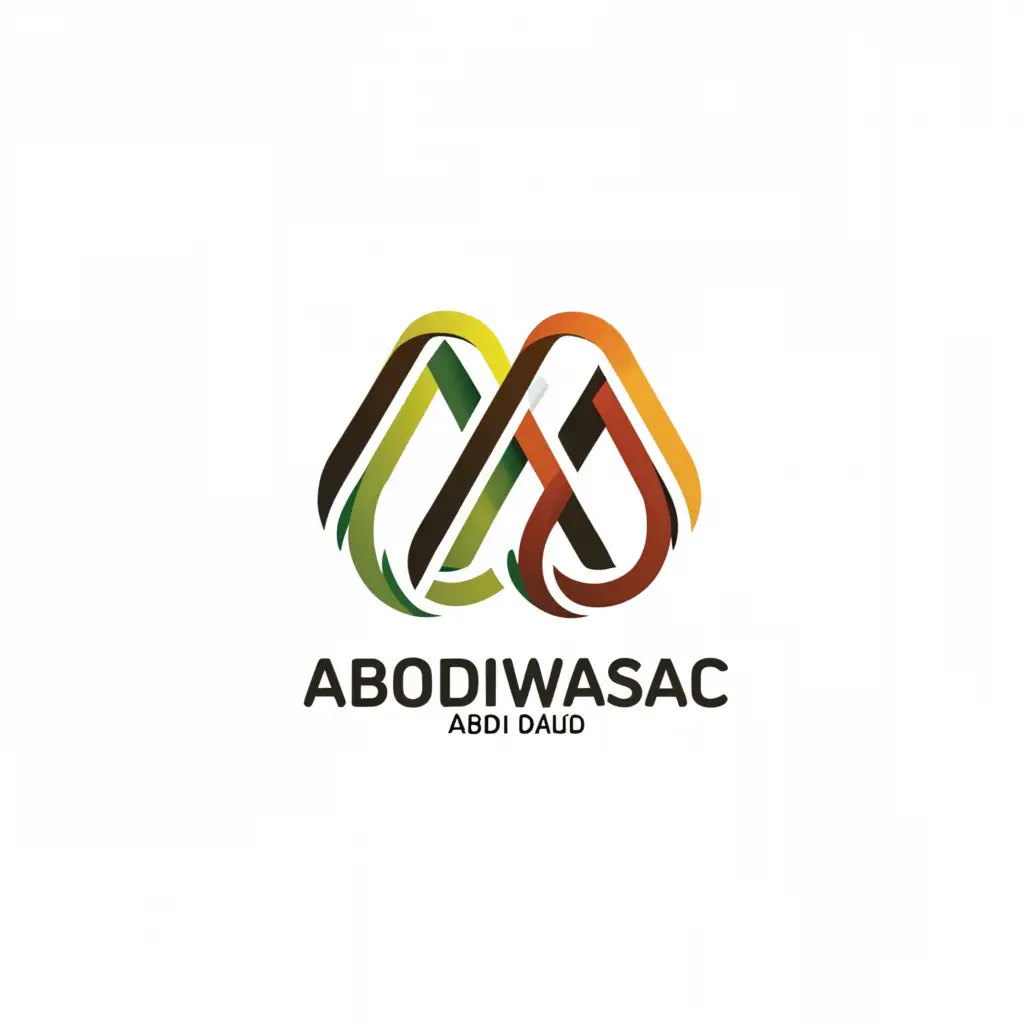 a logo design,with the text "Abdiwasac Abdi Daud", main symbol:AAD,Moderate,clear background