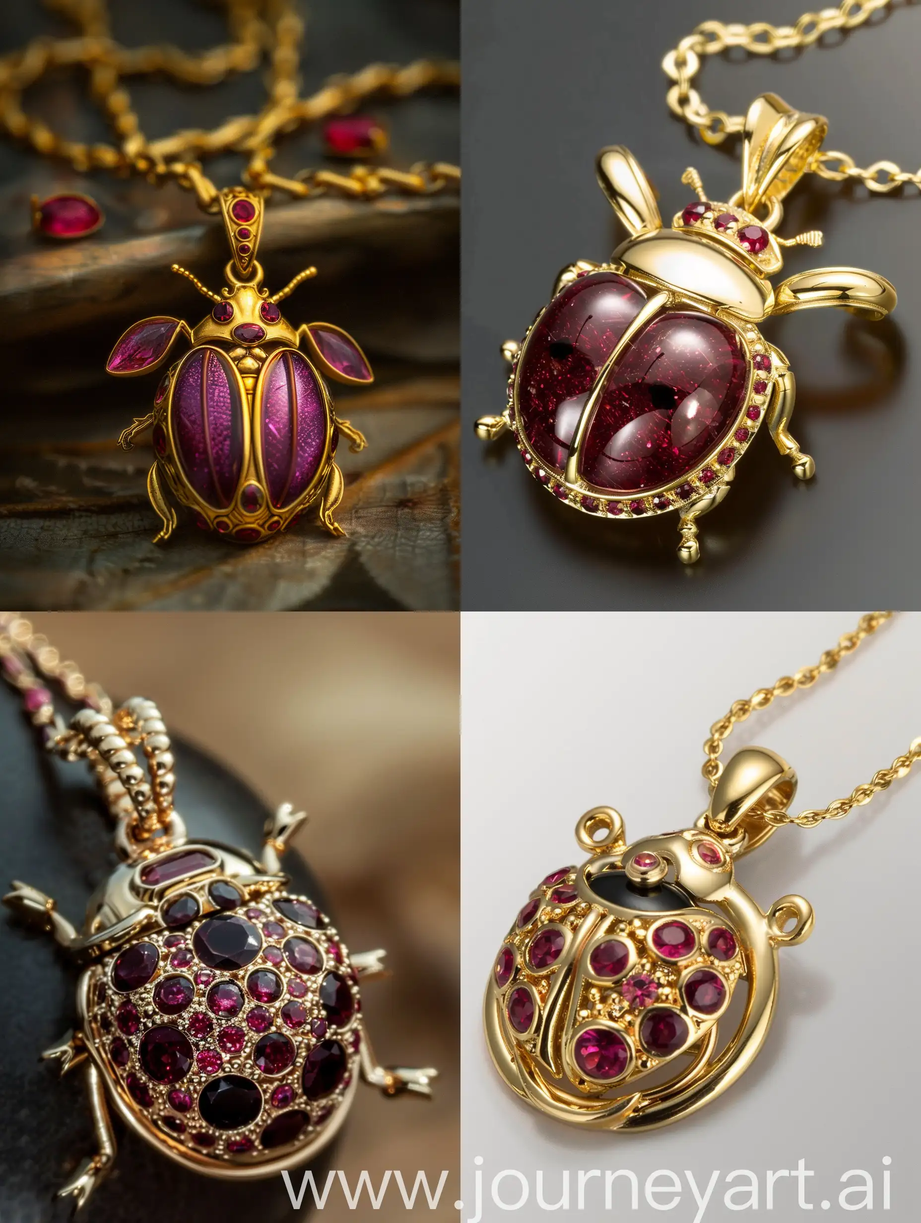 Exquisite-Gold-Ladybug-Pendant-with-Ruby-Accents