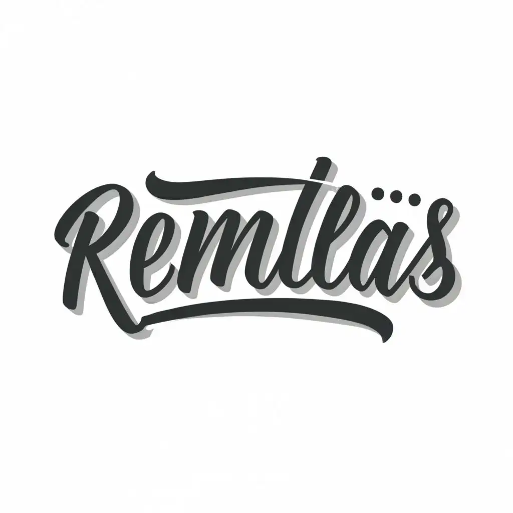 logo, White background, with the text "Remlas", typography