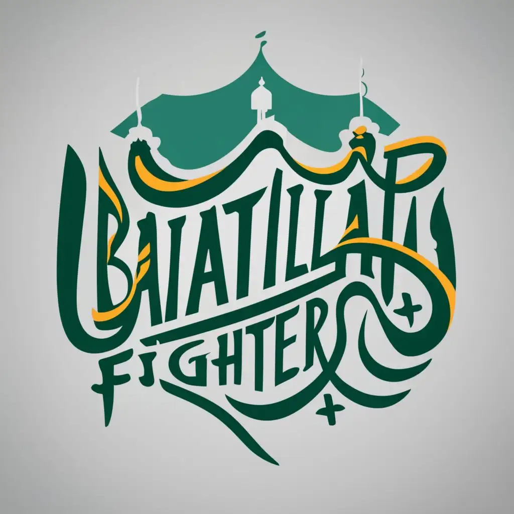 logo, Human of Makkah, with the text "Baitullah Fighters", typography, be used in Travel industry