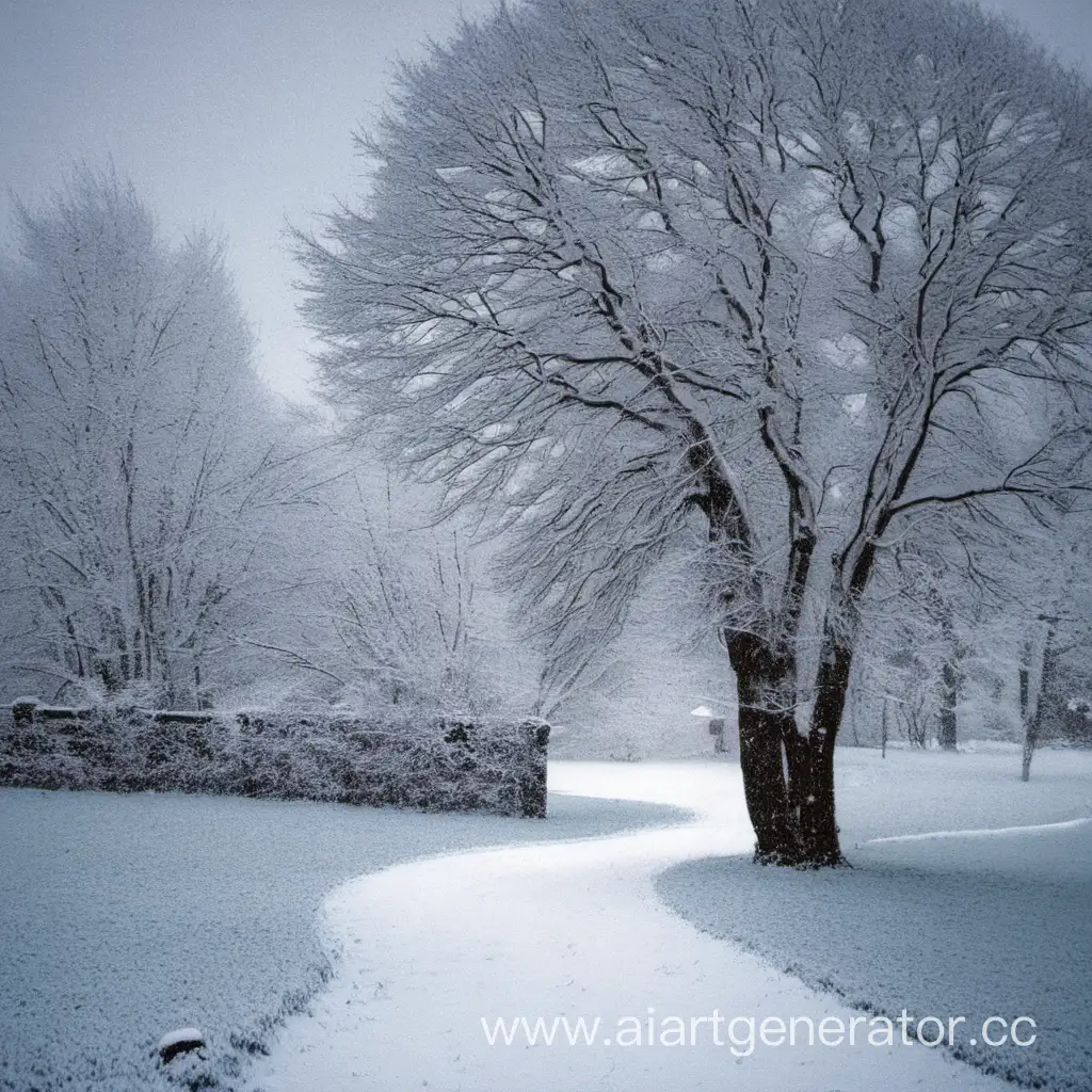 Winter-Wonderland-Snowcovered-Forest-at-Dusk