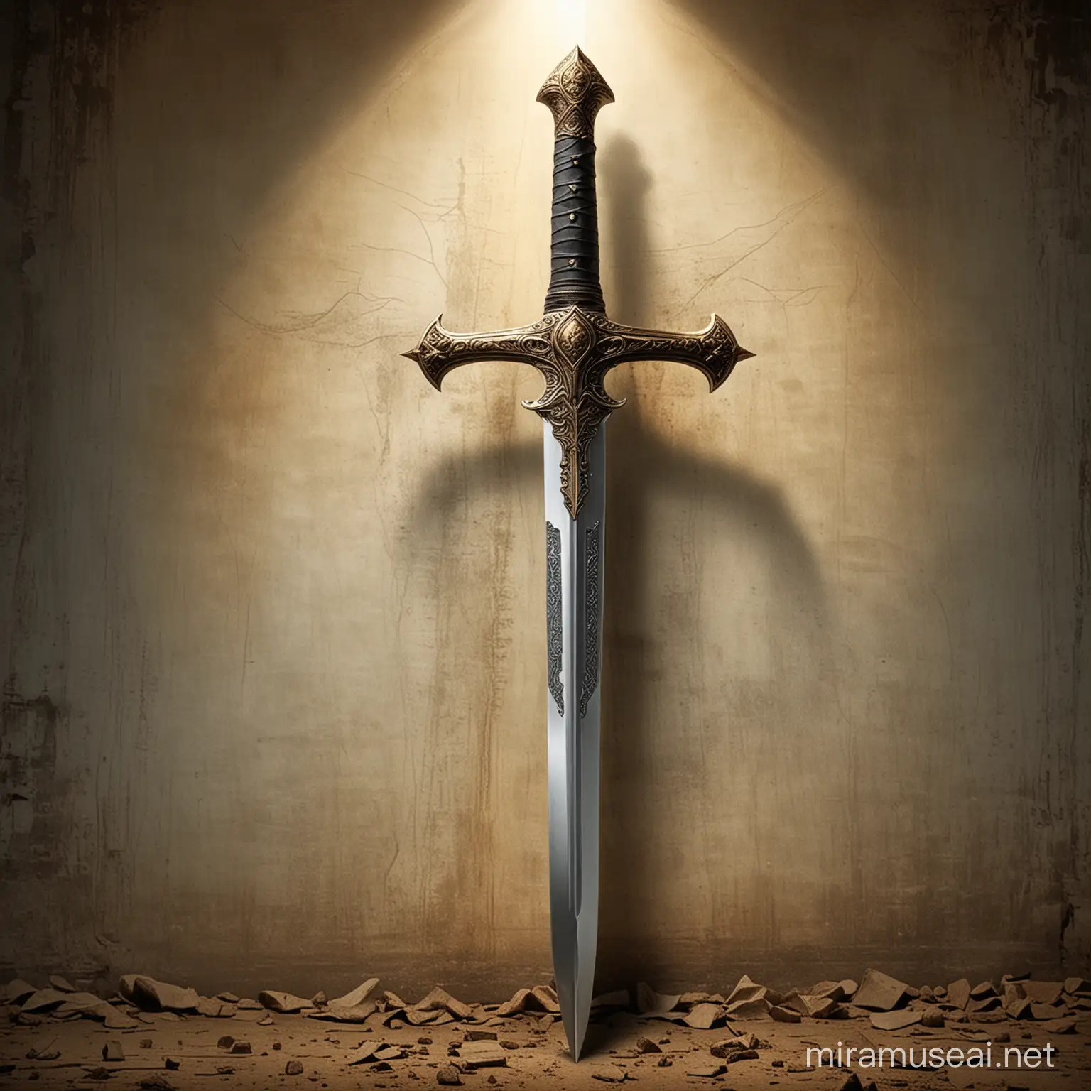 Sword, truth, spiritual, powerful, cuts through deceit, exposes lies
