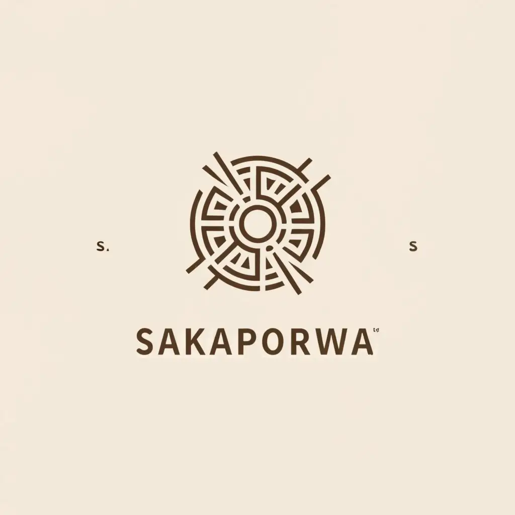 a logo design,with the text "SAKAPORUWA SL", main symbol:Potter's Wheel,complex,clear background