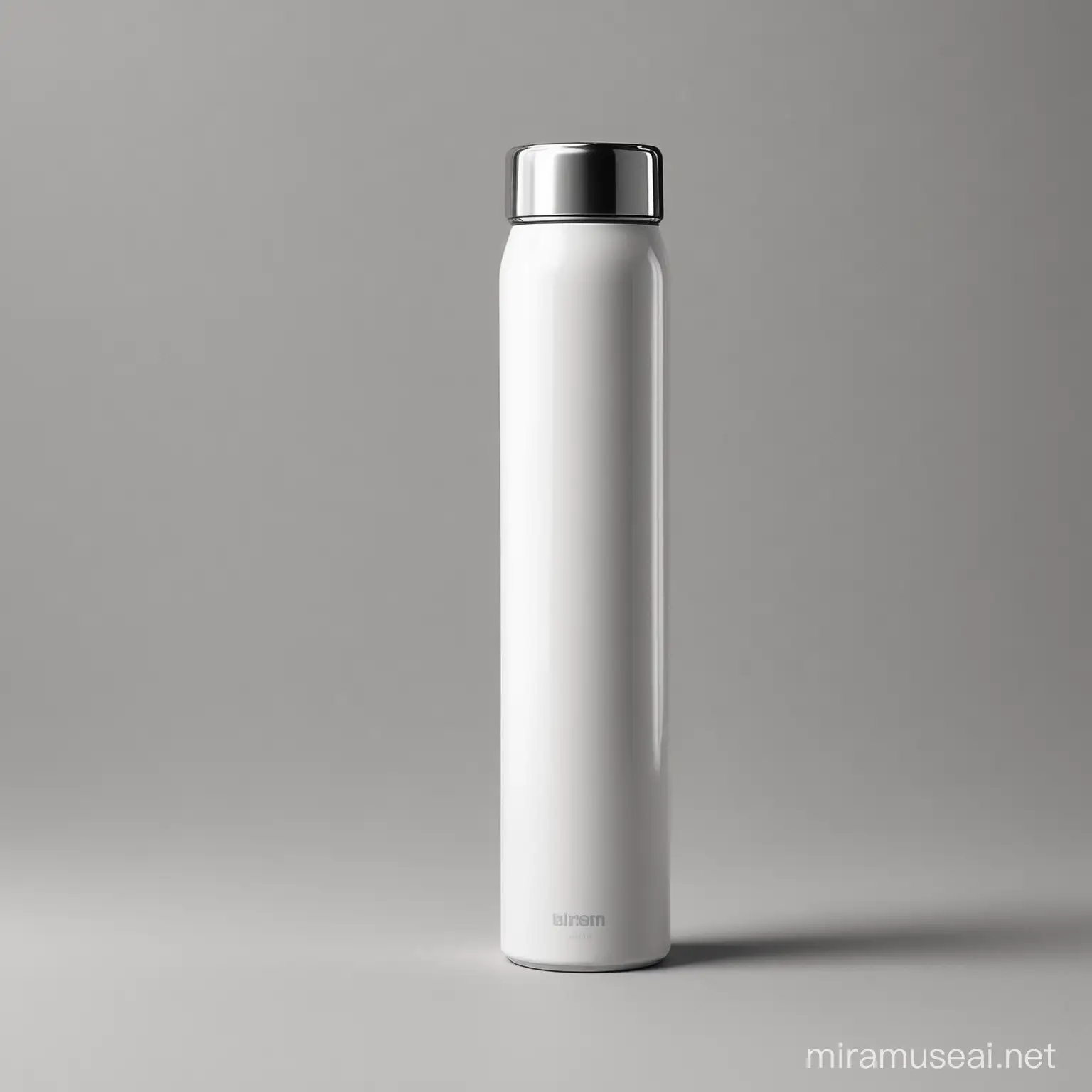 Minimalist Stainless Steel Thermal Bottle with Braun Logo