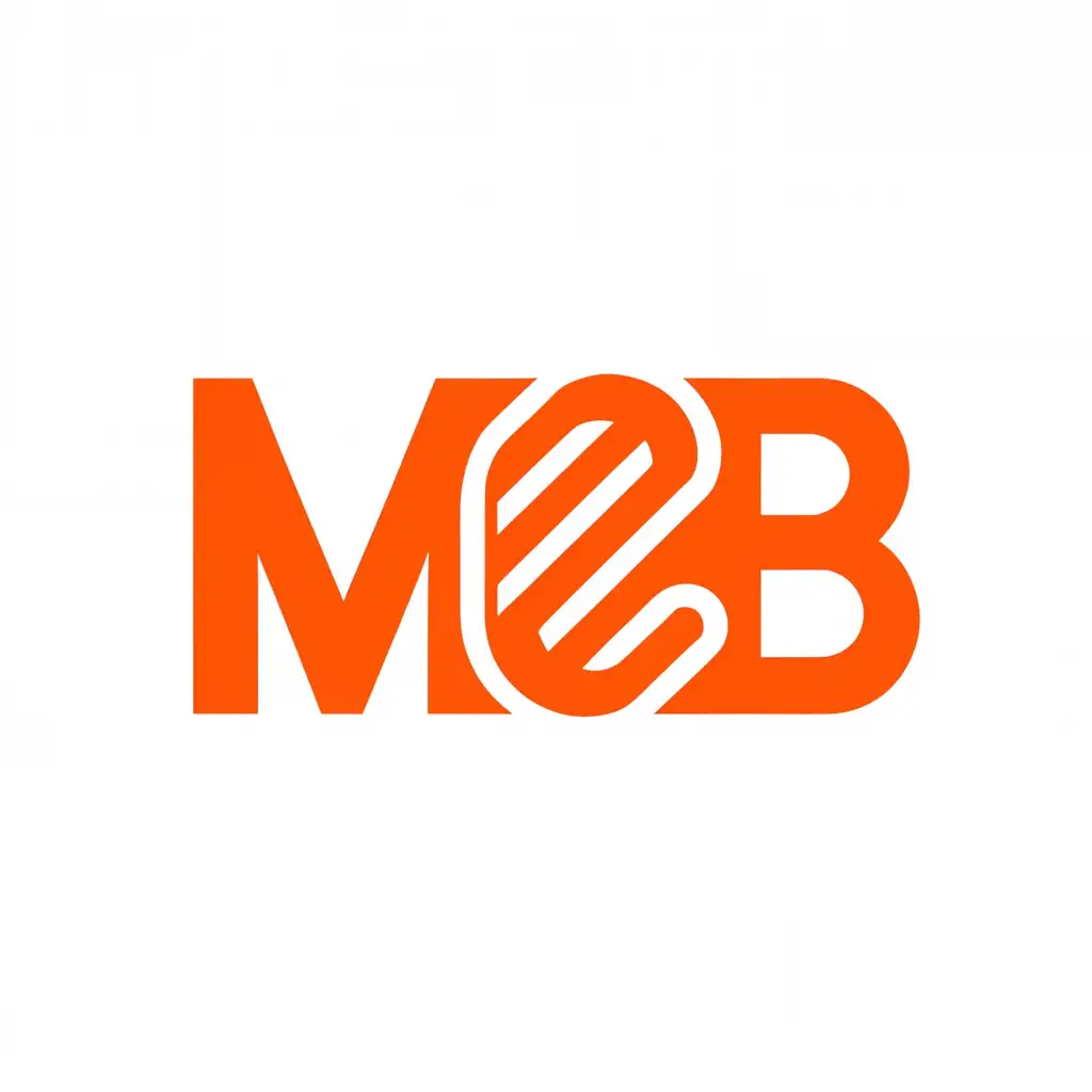 a logo design,with the text "M2B", main symbol:M2B,Minimalistic,clear background