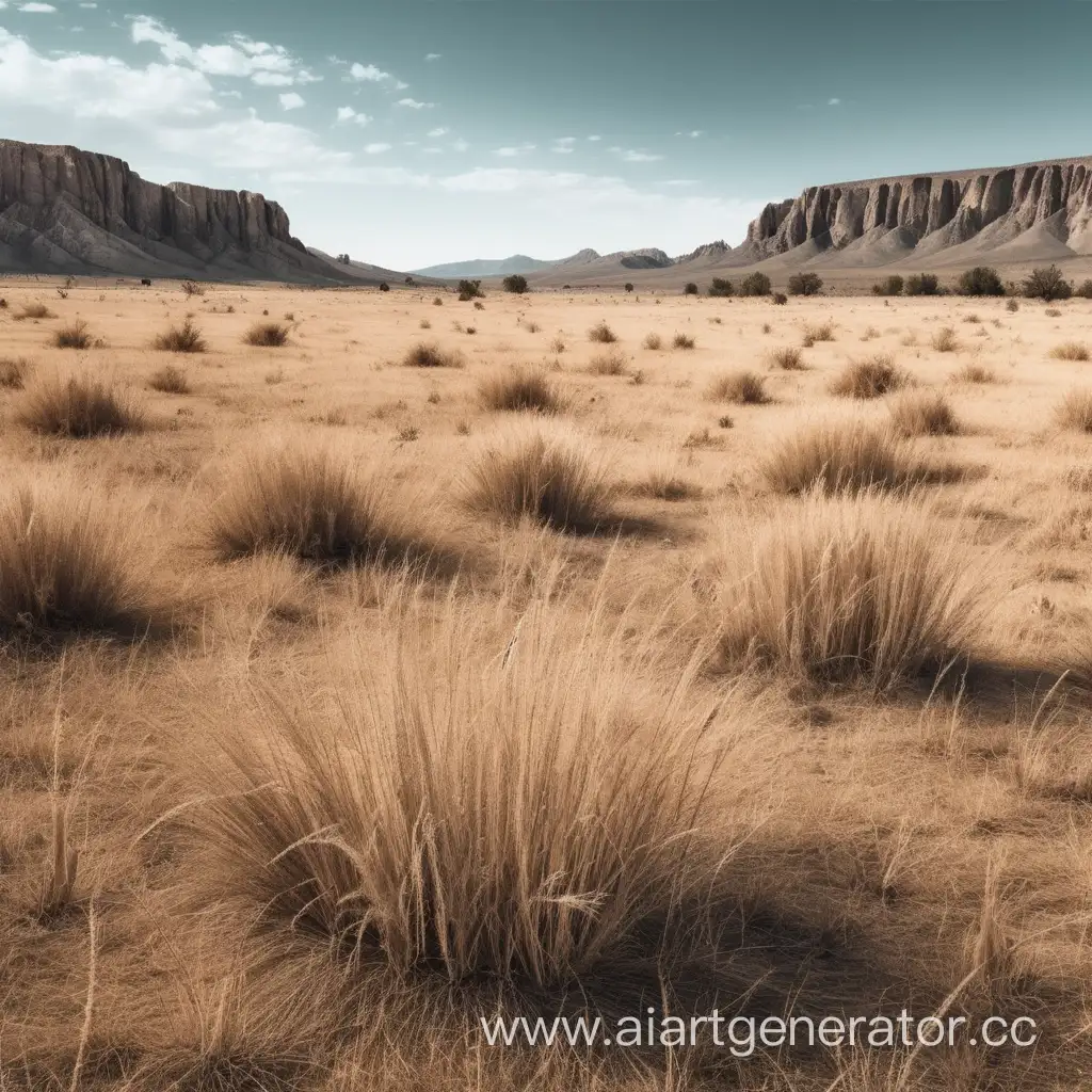 Rustic-Wild-West-Landscape-with-Dry-Grass-Field
