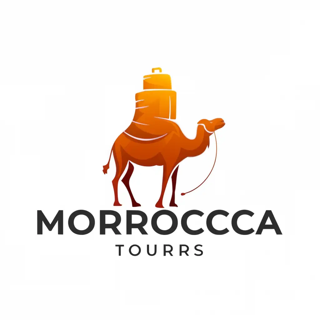 a logo design,with the text "moroccotours", main symbol:travel agency,Moderate,be used in Travel industry,clear background