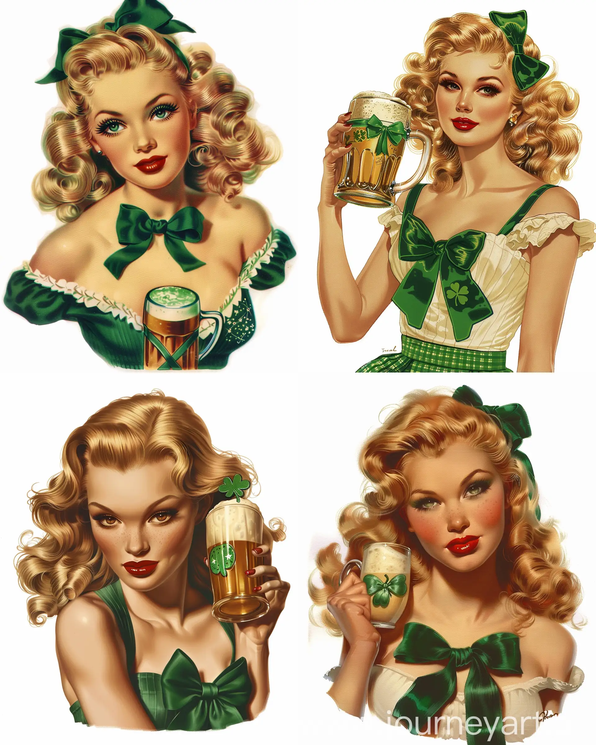 St-Patricks-Day-PinUp-Blonde-Beauty-with-Frothy-Beer-Mug