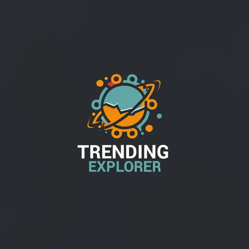 logo, explorer, with the text "Trending Explorer", typography, be used in Technology industry