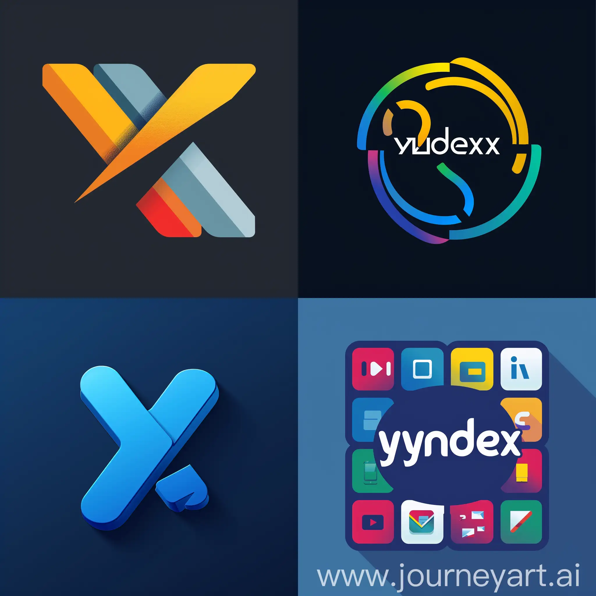 Создай логотип для яндекс, который отражает многофункциональность данного сервиса