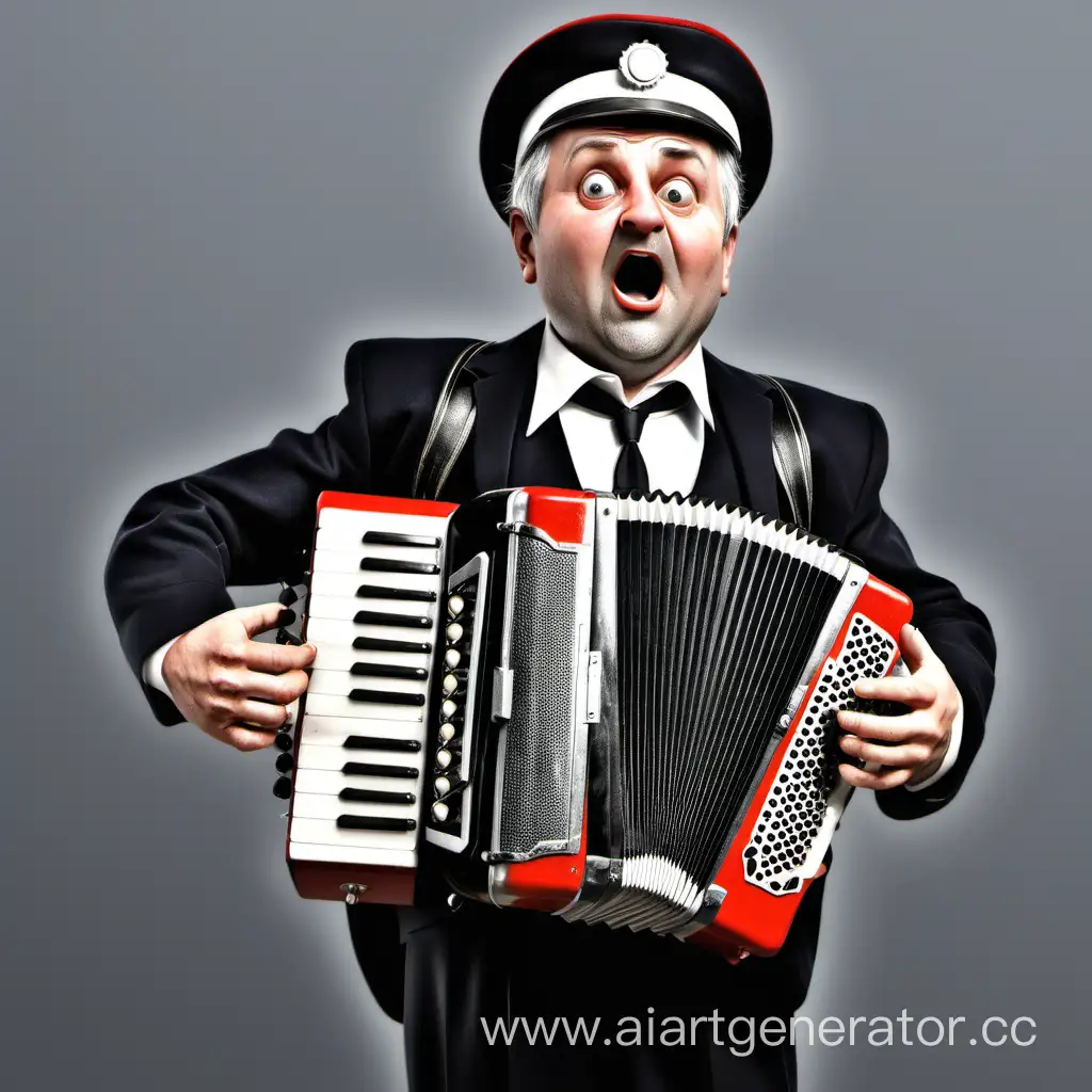 Drunken-Railwayman-Playing-Accordion