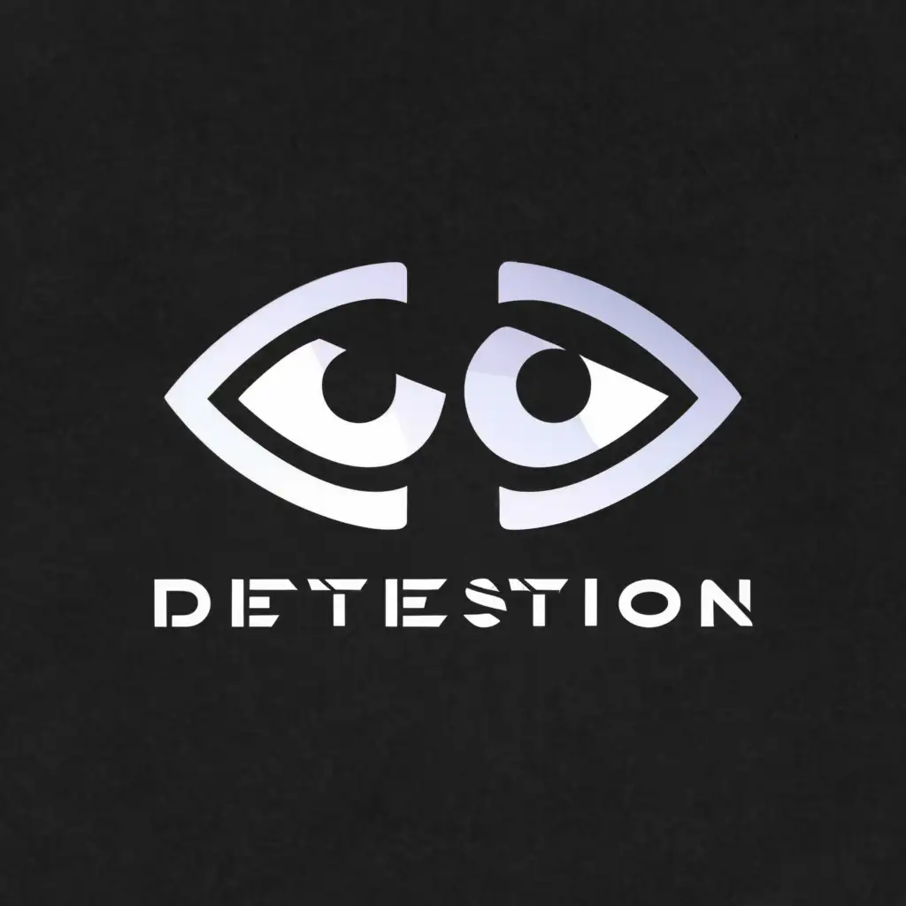 a logo design,with the text "Detestion", main symbol:Eyes,Moderate,be used in Entertainment industry,clear background