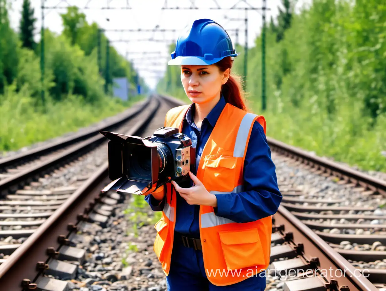 Female-Labor-Protection-Specialist-Monitoring-Railway-Violations