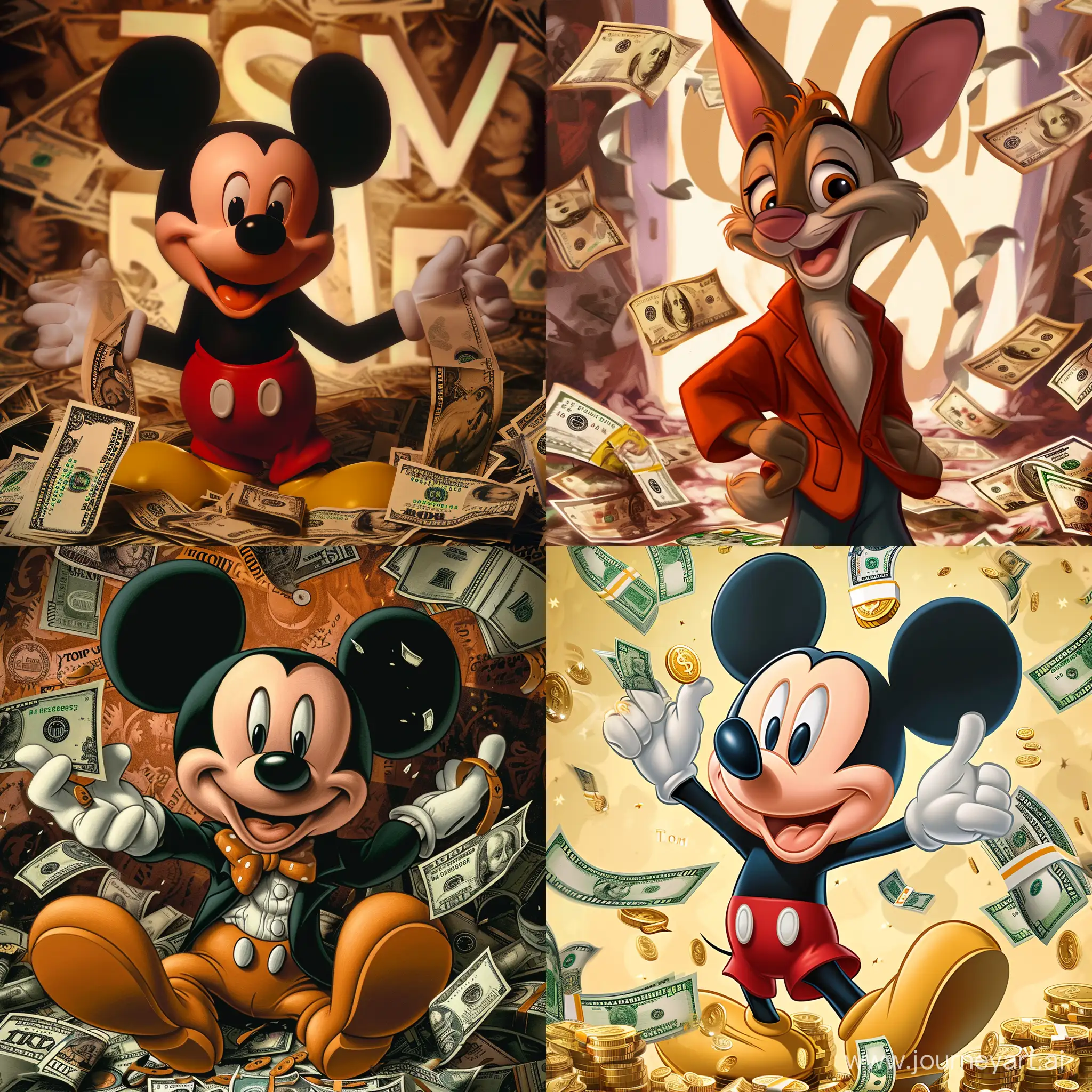 Disney-Character-Surrounded-by-Wealth-with-Tom-Inscription
