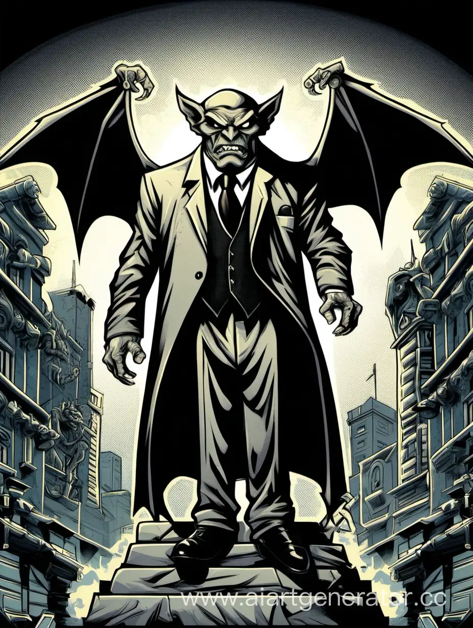Mafia-Gargoyle-Boss-in-Comic-Style