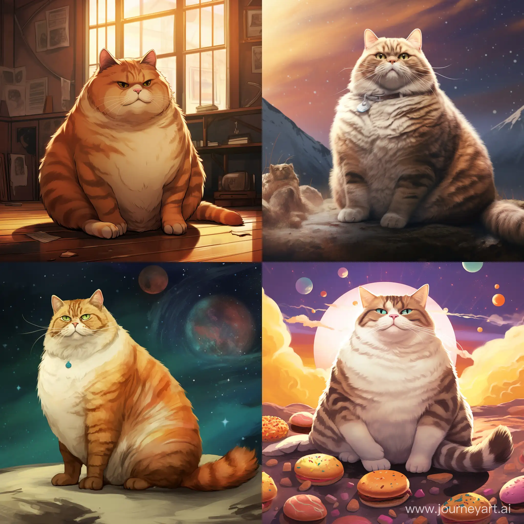 нарисуй самого голодного и толстого кота во вселенной