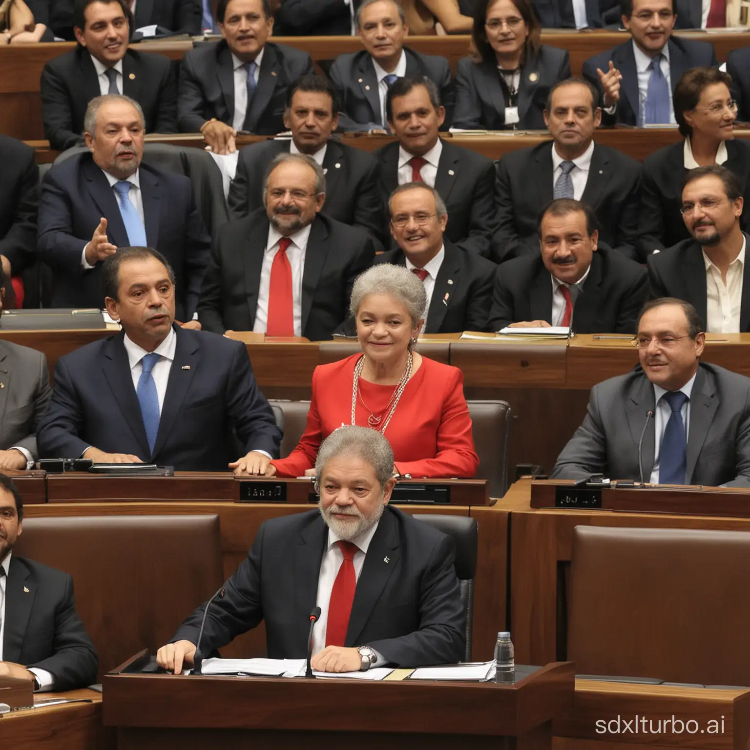 Lula da Silva in Brazilian Parliament