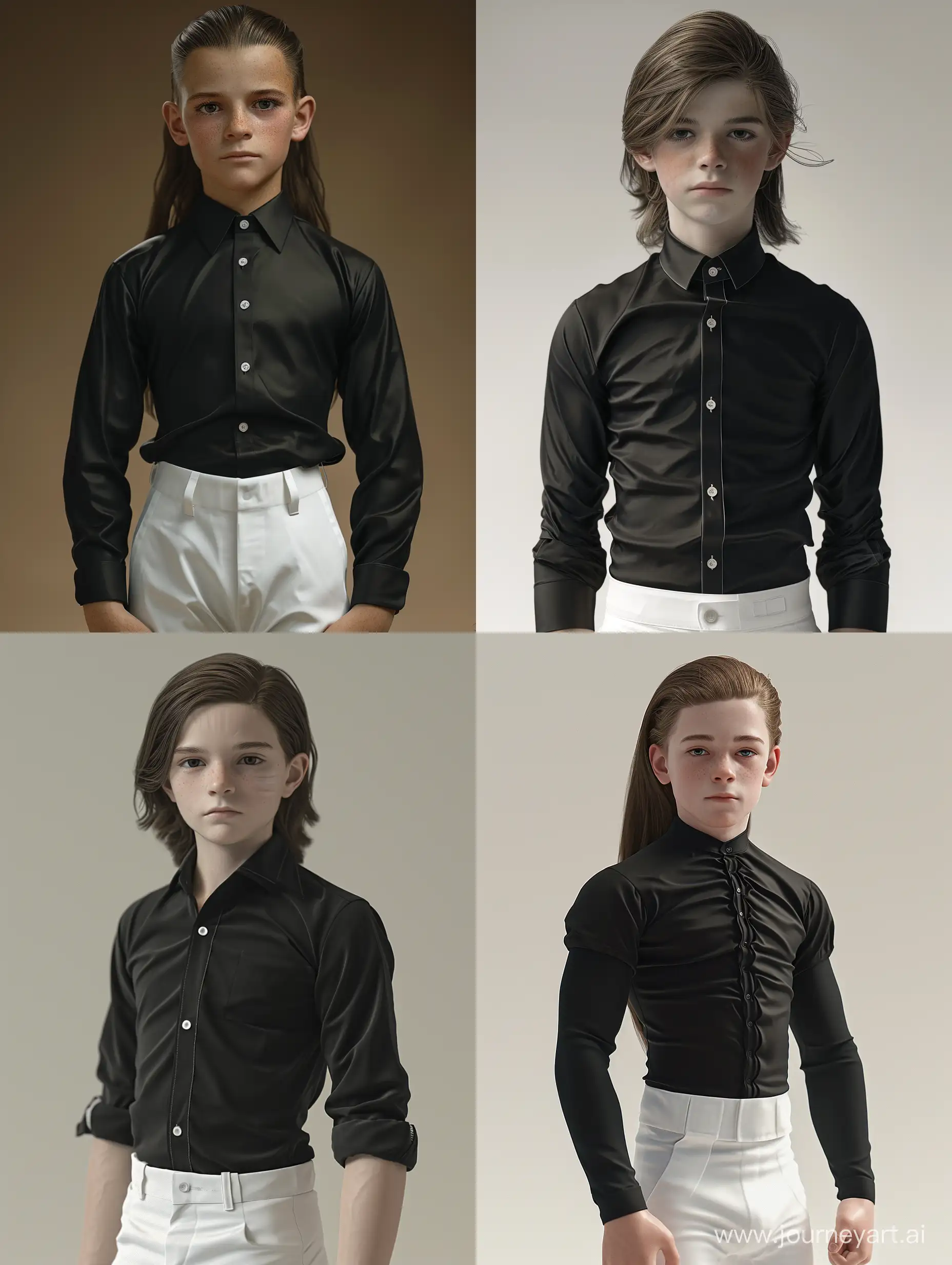 a muscular young boy with clean shave,long hair,wearing black shirt and white pant.Detailed face, detailed eyes, detailed nose, detailed mouth, high_resolution, hdr, hd, 8k, cinematic,photography, photorealistic, photorealism, hyperdetailed, illustrations, illustrating,clear skin,uhd, ultra-realistic, realism, realistic, best lighting, colour,high quality, unreal engine, epic realism, detailed, best design, detailed graphics, high_contrast, super detailed, ((masterpiece)),hyp