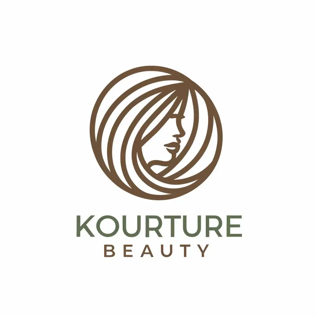 a logo design,with the text "Kourture Beauty", main symbol:Hair
,Moderate,be used in Beauty Spa industry,clear background