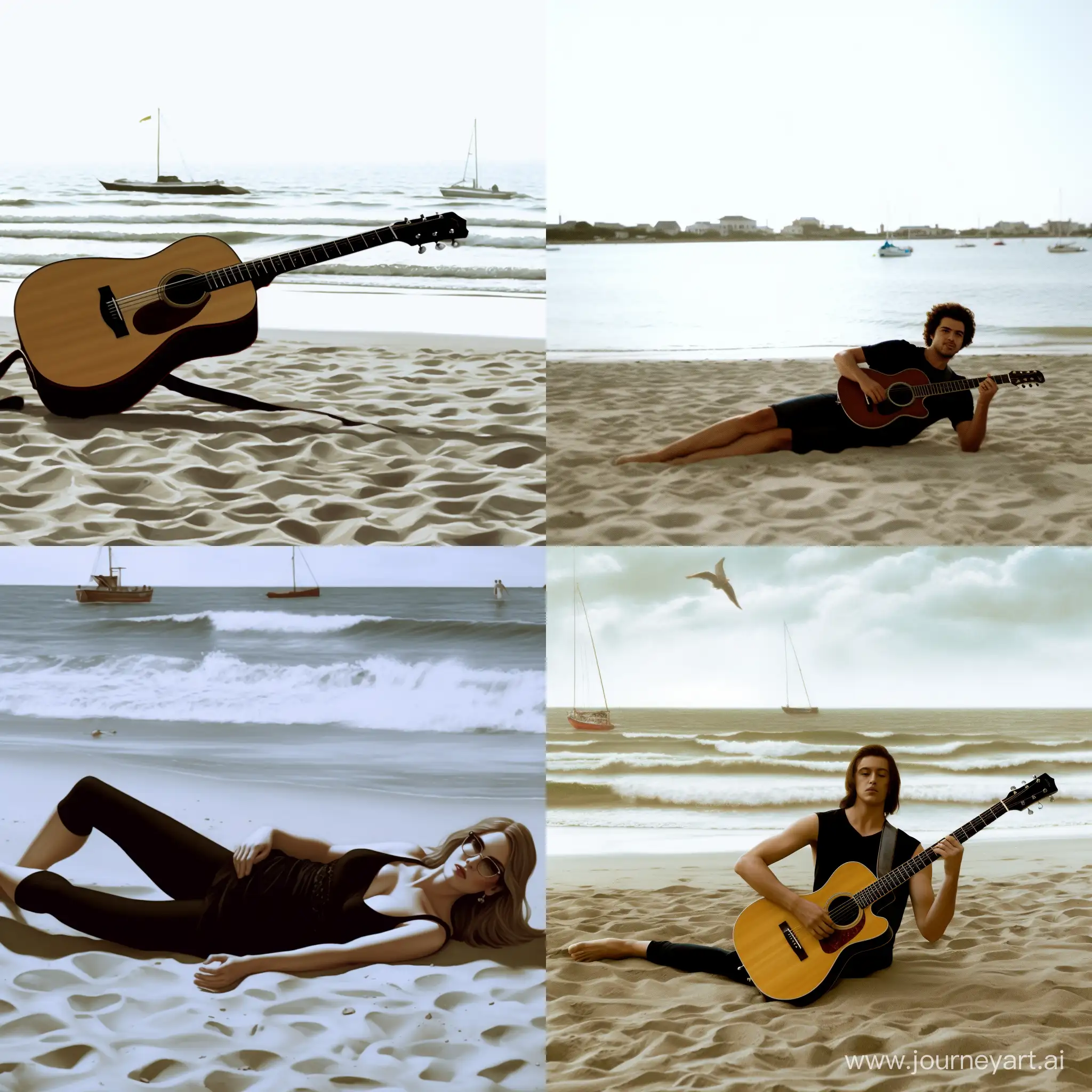 taylor swift at the beach lying on her stomach whil her feet are in the air