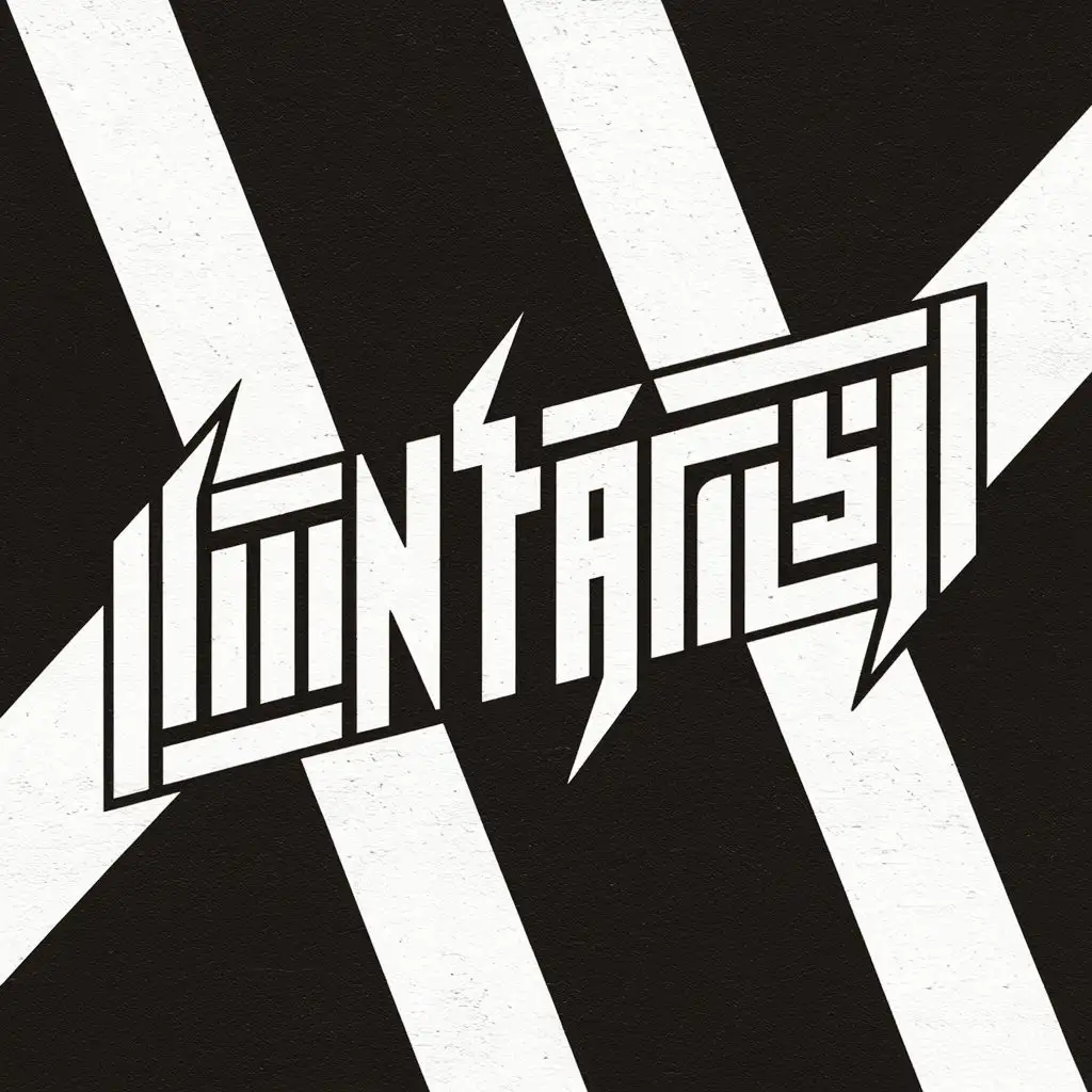 Логотип рок группы под названием "Контраст" в чёрно белой цветовой гамме с использованием полосок