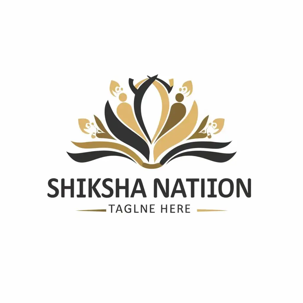 logo, education, with the text "Shiksha Nation", typography, be used in Education industry