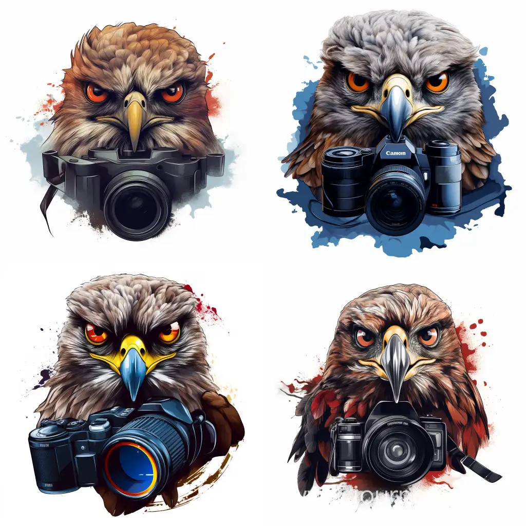 Majestic-Bird-of-Prey-Logo-with-Binoculars-and-Camera