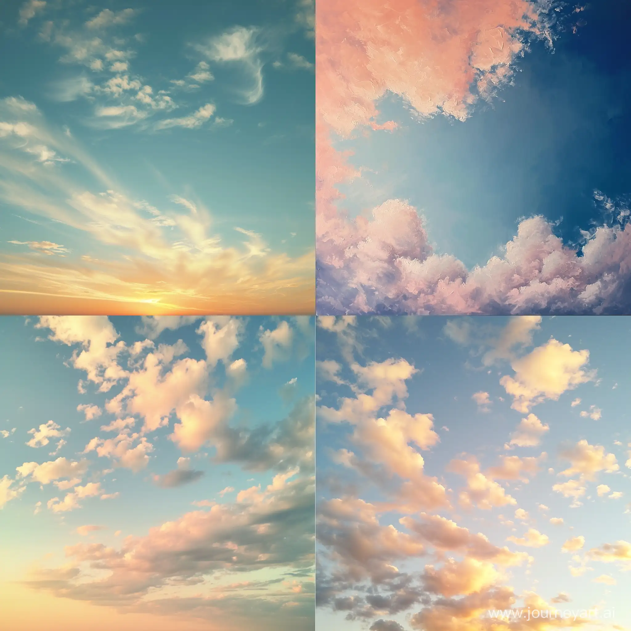 Tranquil-Horizon-at-Sunset-A-Serene-Sky-Artwork