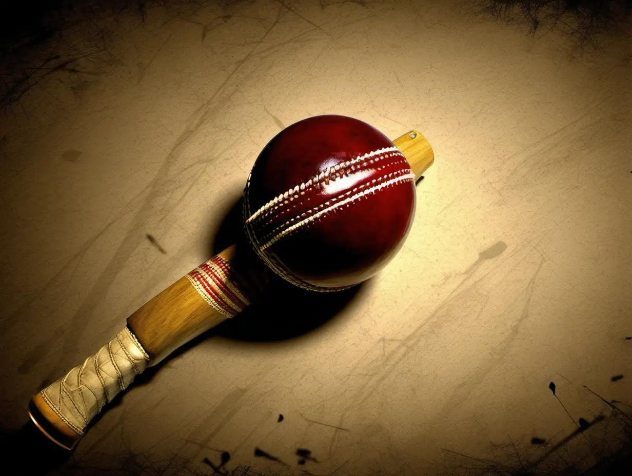 Vibrant Cricket Ball and Bat Wallpapers for Sports Enthusiasts