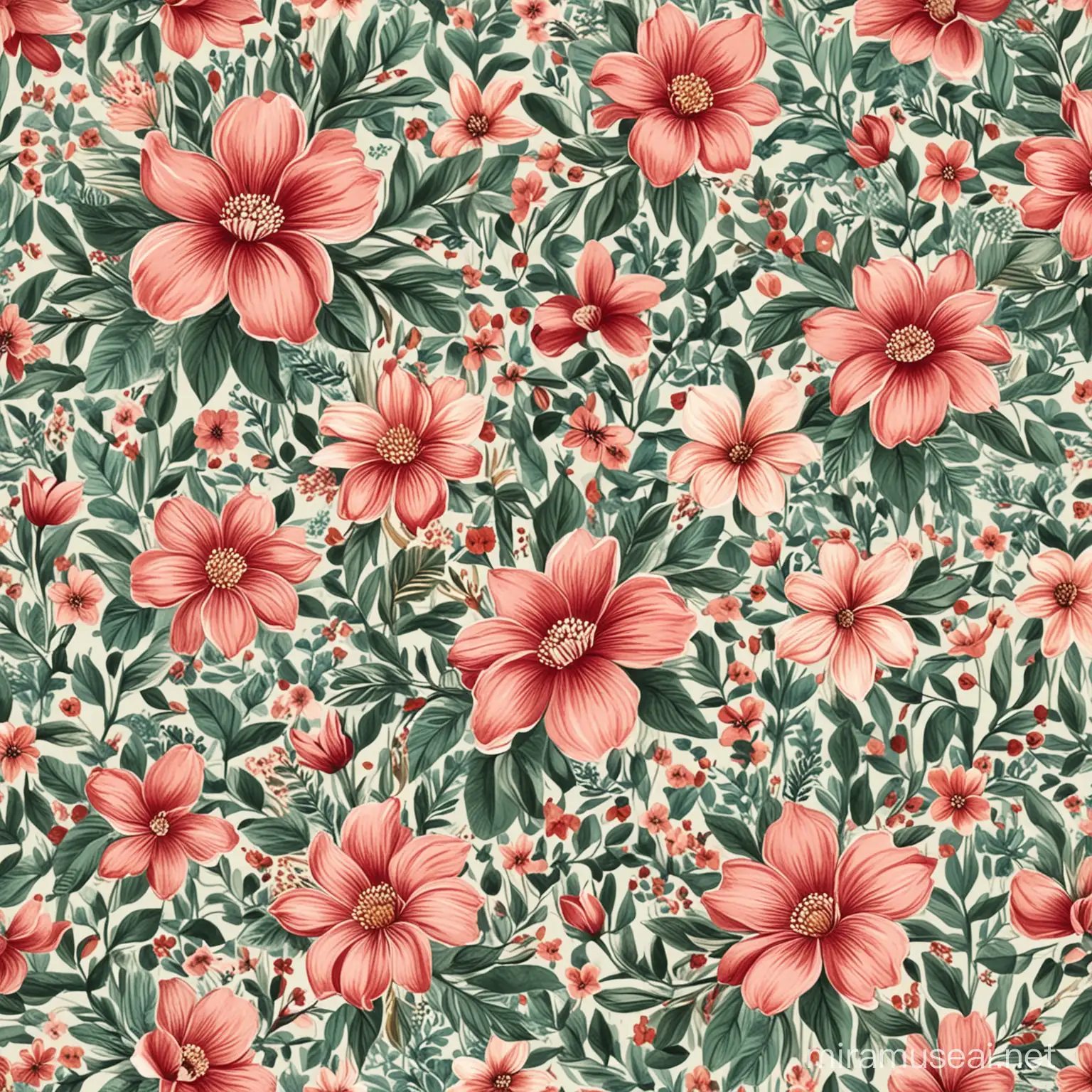 create a floral prints pattern