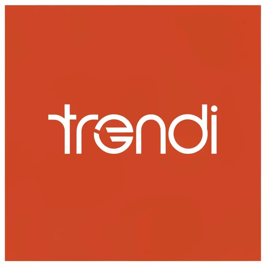 a logo design,with the text "TRENDI", main symbol:T in logo of typography,Moderate,clear background