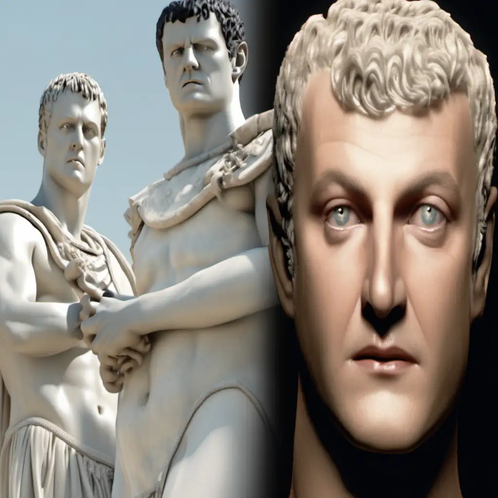 Caligula Portrait in Photorealistic 8K Intricate Details and Natural Lighting