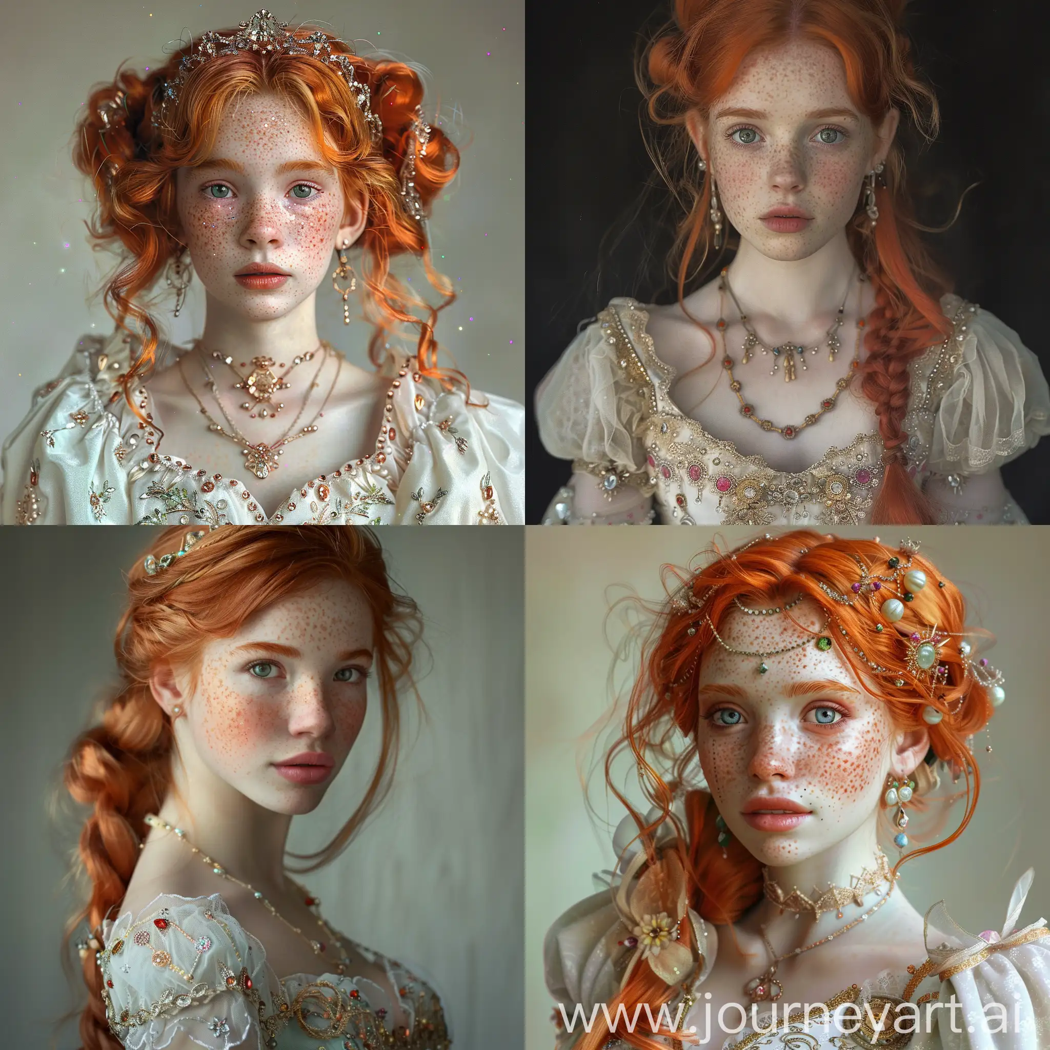 Enchanting-RedHaired-Girl-in-Jeweled-Dress