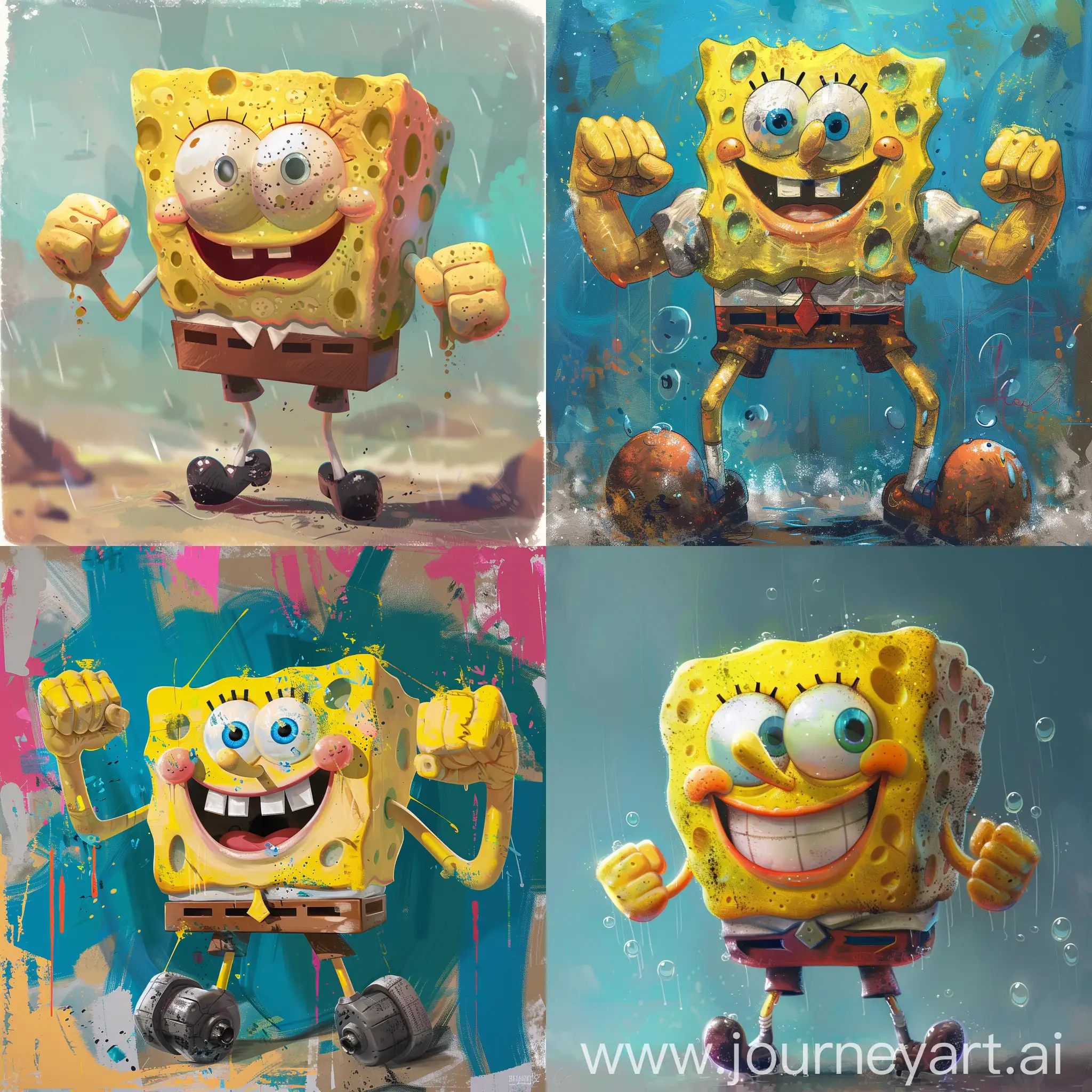 Energetic-SpongeBob-SquarePants-Ready-for-Adventure