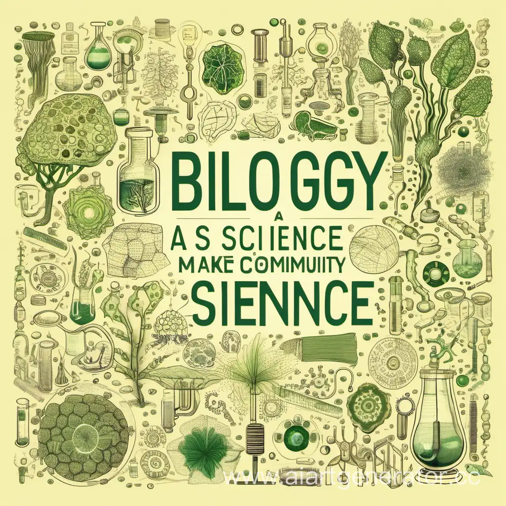 Биология как наука, сделать обложку для сообщества 