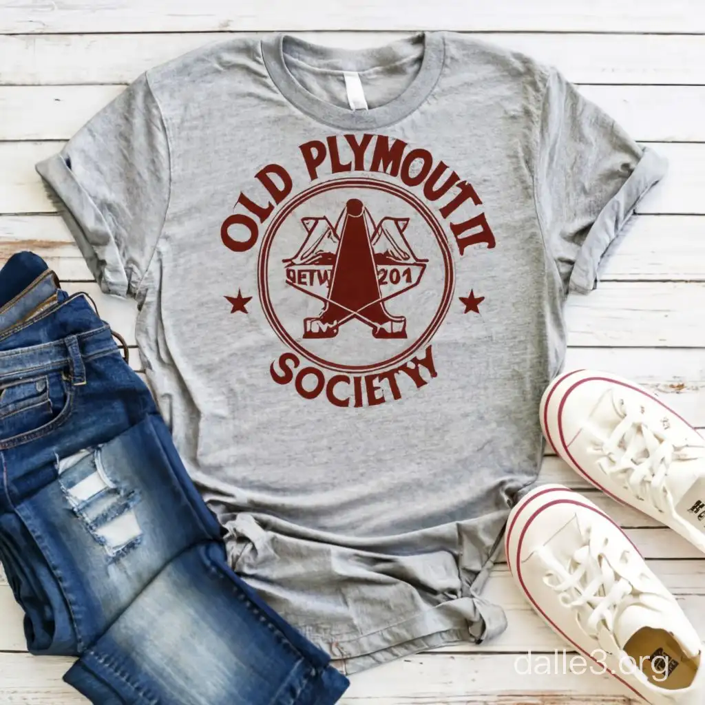 OLD PLYMOUTH SOCIETY T SHIRT 